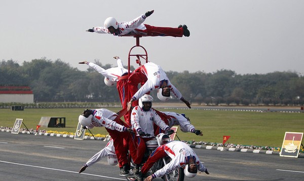 2016年印度閱兵開掛摩托車隊(duì) 2016年印度閱兵開掛摩托車隊(duì)
